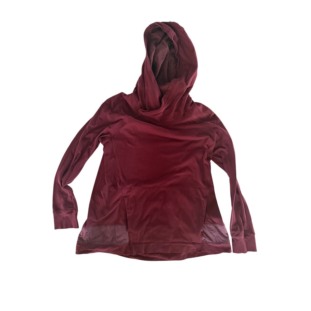Lululemon Better Best Hoodie Maroon Burgundy Red Size 6 W3ABWS - Picture 1 of 5